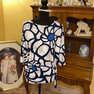 ❤️Clara SunWoo Multicolored Floral Tie Top.  Size S.